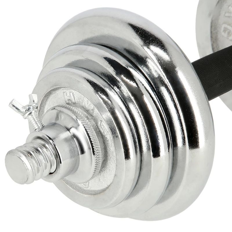 Dumbbells in a case HMS STC21 2 x 10 kg chrome In preparation Your Sports Performance