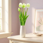 BOUQUET OF 5 WHITE TULIPS 39 CM LIFE-LIKE SPRING DECORATION Home and Garden/Equipment Your Sports Performance