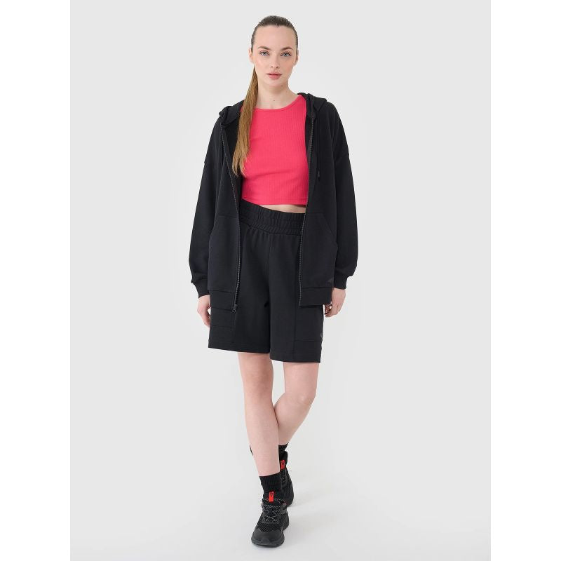 Women's sweatshirt with a zipper and hood 4F 4FRSS25TSWSF2152-20S *Kategoria tymczasowa Your Sports Performance