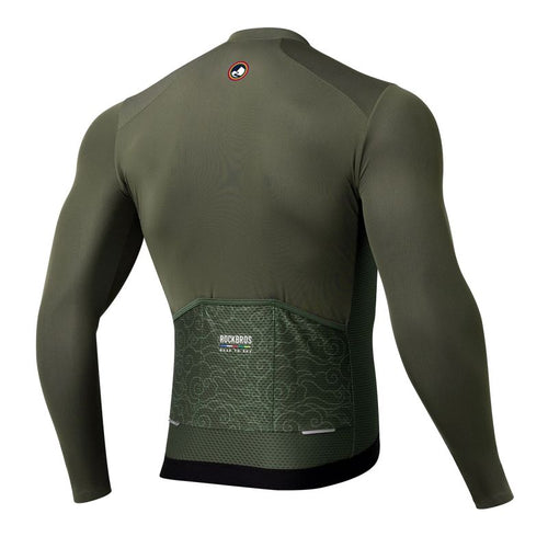 Rockbros 15220003004 ROAD TO SKY men's cycling jersey long sleeve L - green Rockbros