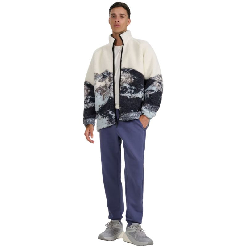 Fleece sweatshirt 4F U351 multicolor allover 4FWAW25TFLEU351 90A In preparation Your Sports Performance