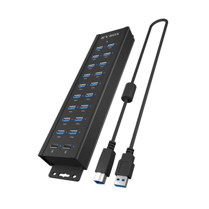 Rajd Sonic - 20-in-1 USB HUB with power supply, on/off button and mounting brackets Akcesoria GSM/Uchwyty Your Sports Performance