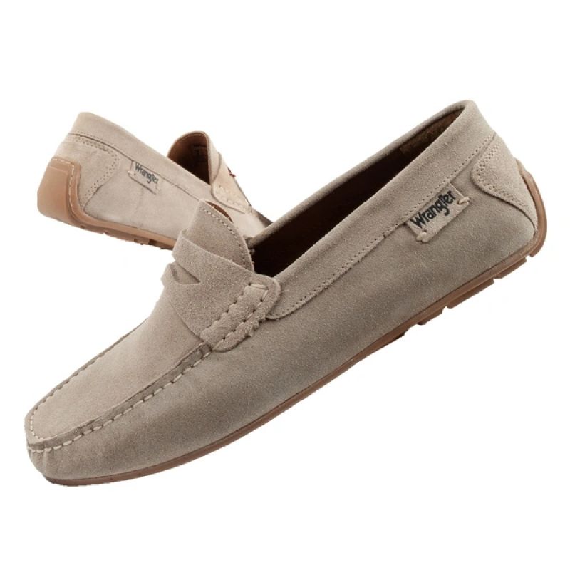 Wrangler men's shoes Maifield Suede moccasins, natural leather, beige To be categorized Your Sports Performance