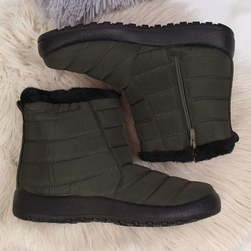 Waterproof snow boots with zipper NEWS W EVE181D khaki Footwear/Outdoor/News Your Sports Performance