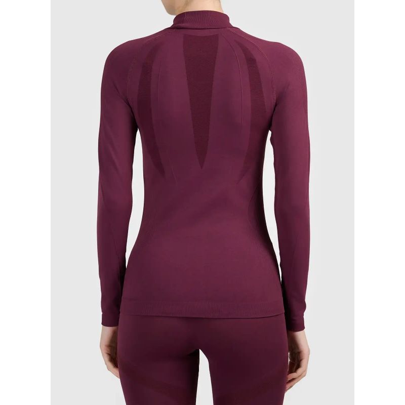 Seamless thermal ski underwear with quick-drying finish – women’s long-sleeve top 4F 4FWAW26USEAF324-60S
