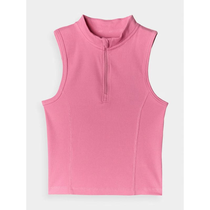 Women's slim ribbed knit top 4F 4FRAW24TSLEF182-54S *Kategoria tymczasowa Your Sports Performance