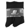 Skechers 6pk Core Crew LG Socks S118220-BLK Black 43–46