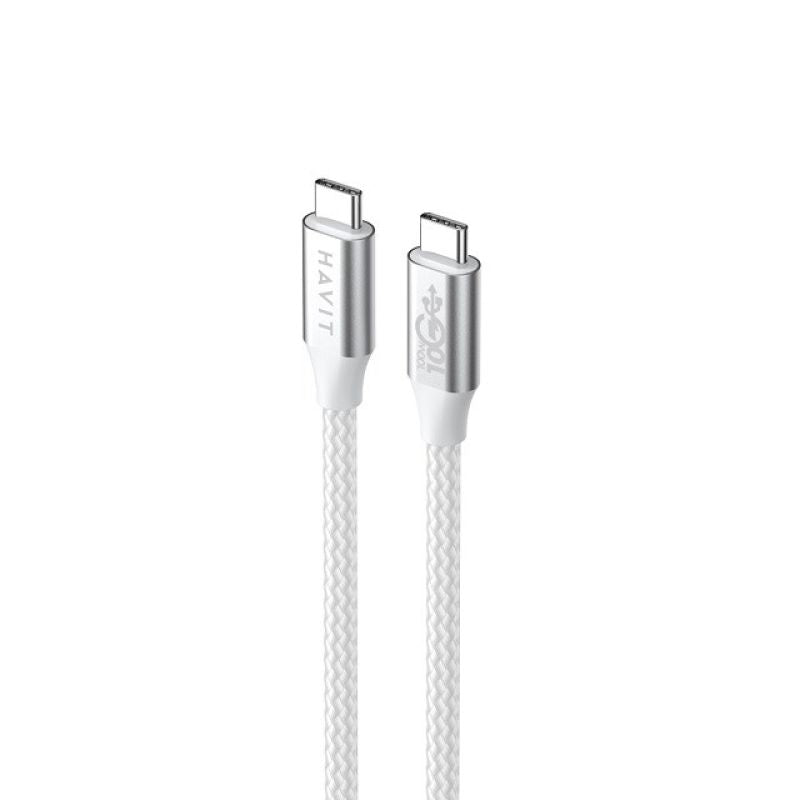 Havit Type C-Type C Cable CB6290 (white/gray; 100cm) In preparation Your Sports Performance