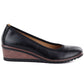 Women's black wedge shoes Vinceza 58628 Vinceza