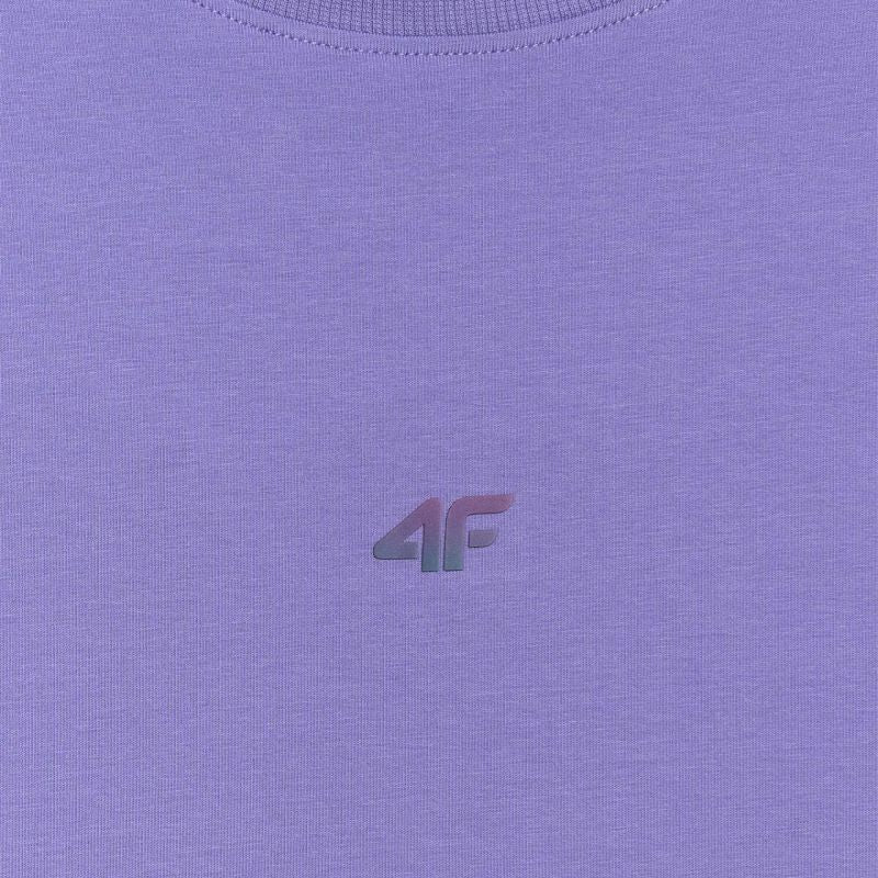 Women's T-shirt 4F F2971 purple 4FWAW25TTSHF2971 51S In preparation Your Sports Performance