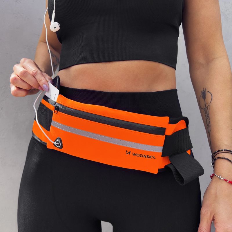 Wozinsky expandable running belt black (WRBBK1)