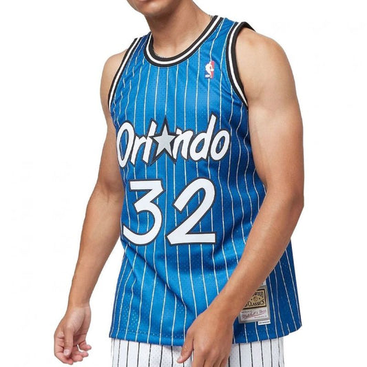 Mitchell & Ness Men's T-Shirt Orlando Magic NBA Swingman Road Jersey Magic 94 Shaquille O'Neal SMJYGS18193-OMAROYA94SON In preparation Your Sports Performance