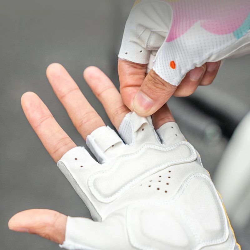 Rockbros S389 Women's Short Shock Absorbing Cycling Gloves L - Multicolor