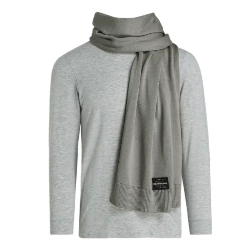 Calvin Klein CK Logo Winter Scarf Gray - LZ04D8081G-PZE Calvin Klein