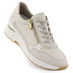Women's beige leather wedge sneakers Rieker N9301-60 To be categorized Your Sports Performance