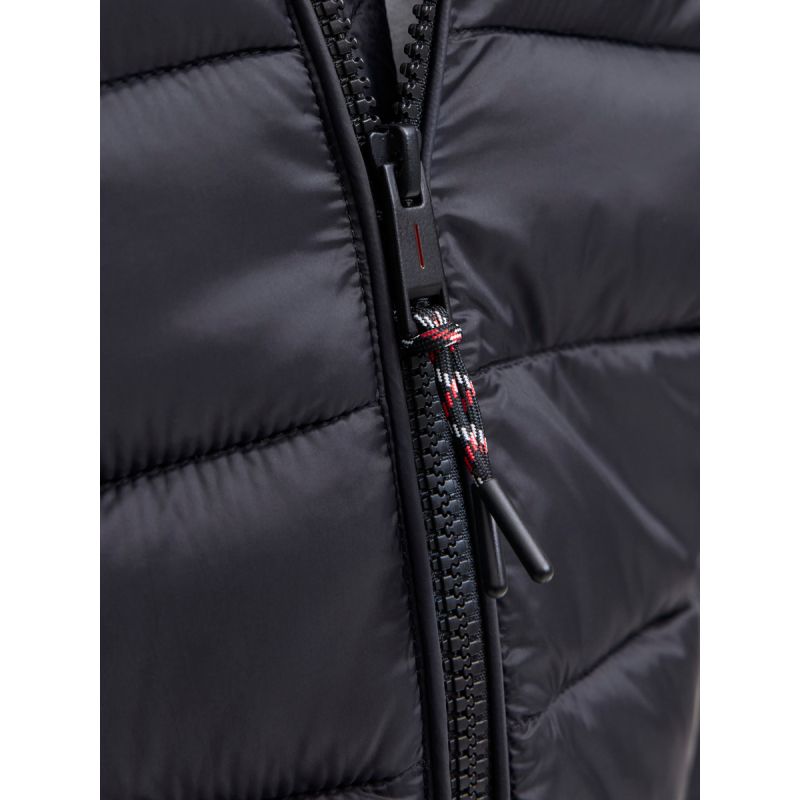 Jack&Jones men's down jacket JJEBRADLEY LIGHT BODYWARMER COLLAR NOO 12280970 BLACK In preparation Your Sports Performance
