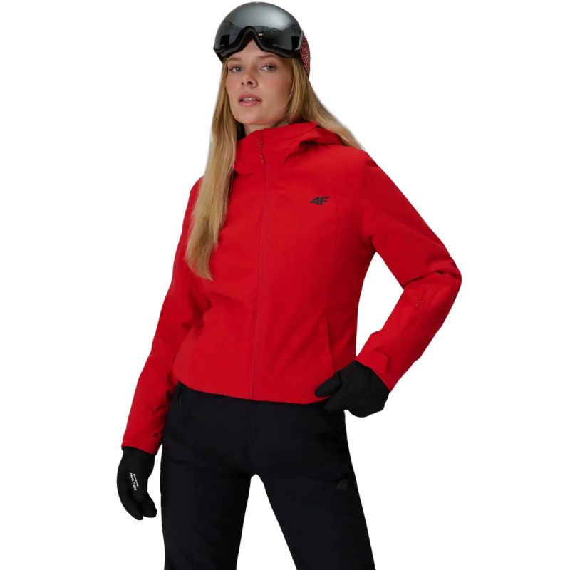 Women’s 4F F1221 Ski Jacket, Red 4FWAW26TTJAF1221 62S