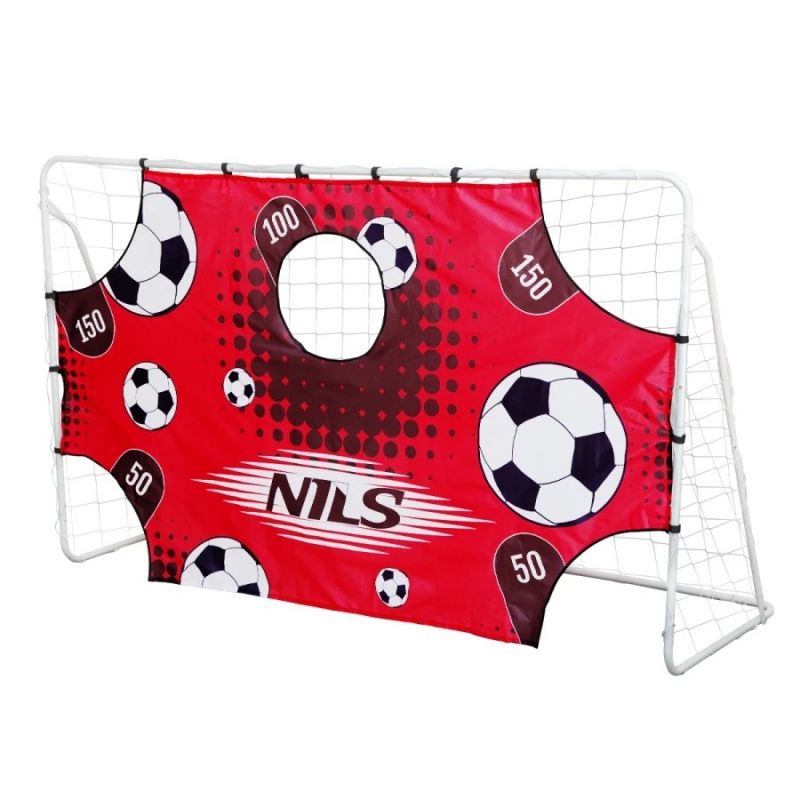 Goal with net and aiming panel Nils BR240P 2in1 240x150cm 10-10-821 Accessories/Training equipment/Bramki Your Sports Performance