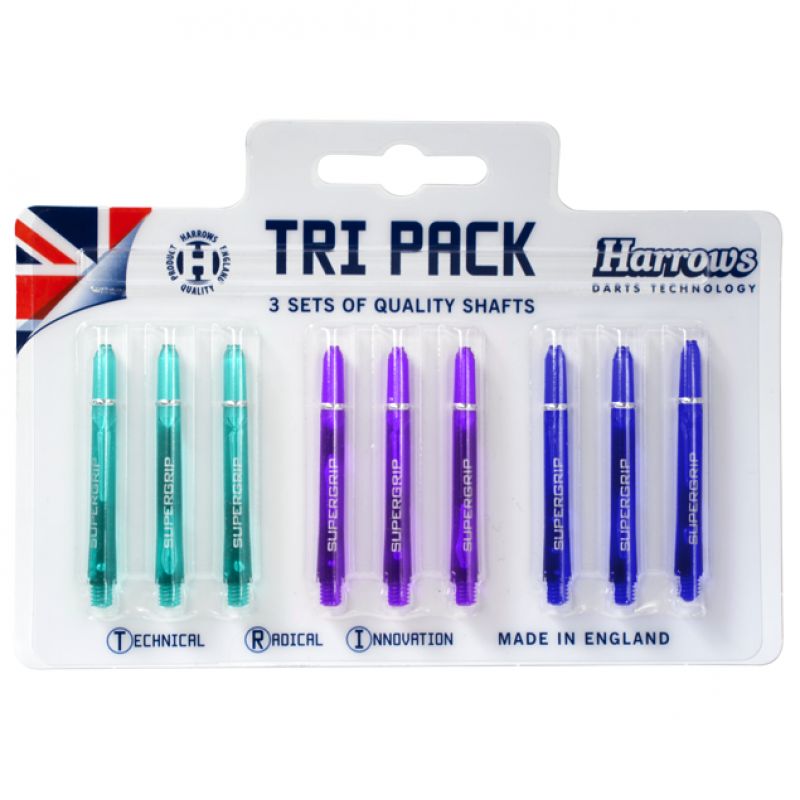 Shafty Harrows TRI PACK Supergrip 3x3 Colored In preparation Your Sports Performance
