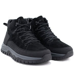Men's leather insulated boots, black, Big Star UU174246