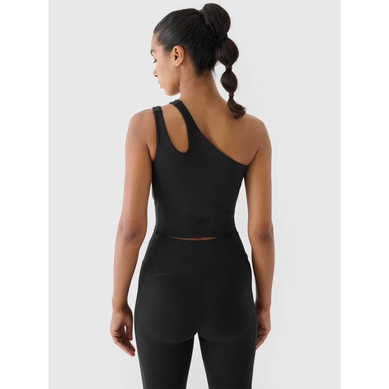 One-shoulder training crop top 4F x anna lewandowska 4F 4FALSAW24TFSLF515-20S 4f
