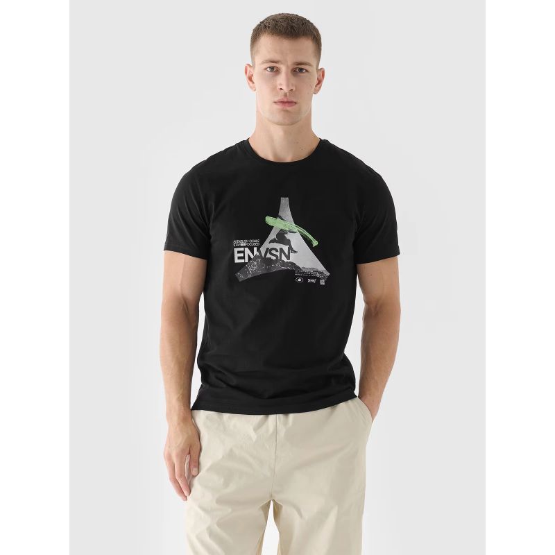 Men's regular printed T-shirt 4F 4FRAW24TTSHM2301-20S *Kategoria tymczasowa Your Sports Performance