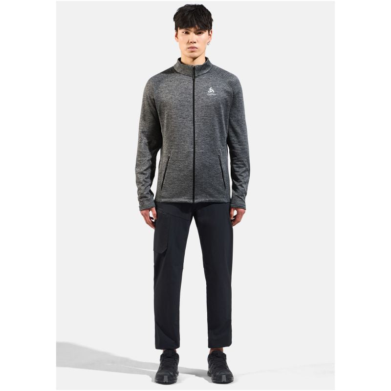 Men's trekking zip-up half-turtleneck Odlo TENCIA grey