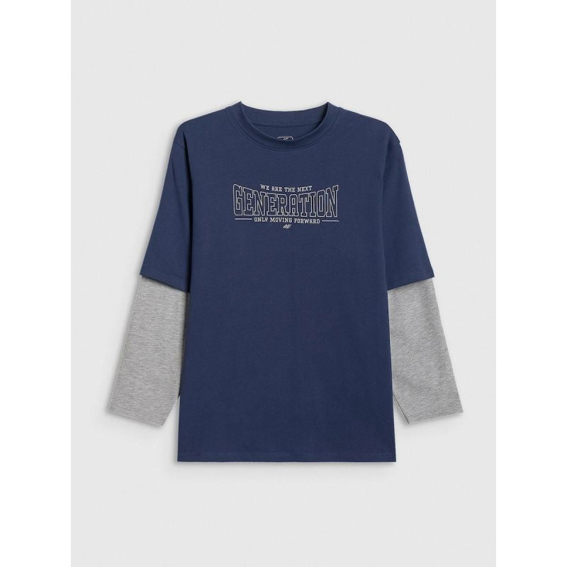 Loose longsleeve with print for boys 4F 4FJRSS26TLONM631-31S 4f