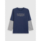 Loose longsleeve with print for boys 4F 4FJRSS26TLONM631-31S 4f