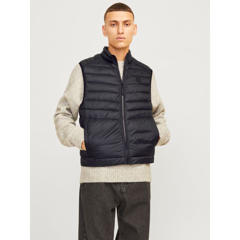 Jack&Jones men's vest JJESPRINT BODYWARMER COLLAR NOOS 12258457 BLACK/SOLID To be categorized Your Sports Performance