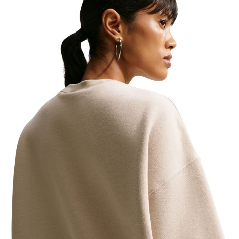 Women's Nike Studio Fleece Cream Sweatshirt IM8082 236
