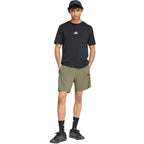 Men's adidas Essentials 3-Stripes Chelsea Lite Woven Shorts Olive KY4154