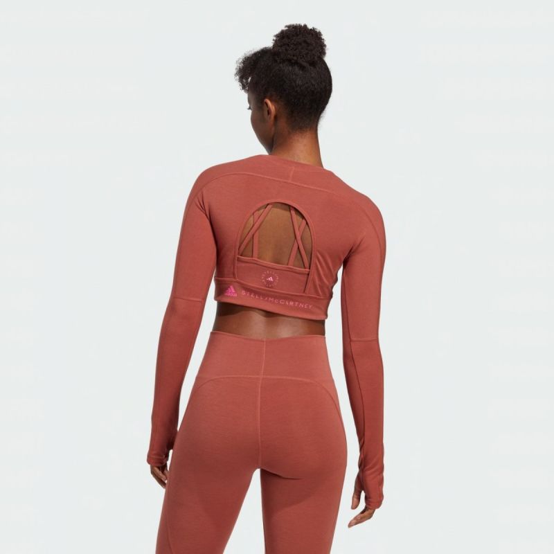 T-shirt adidas by Stella McCartney Truestrengh Crop Longsleeve Top W HR2196 Clothing/Training Adidas