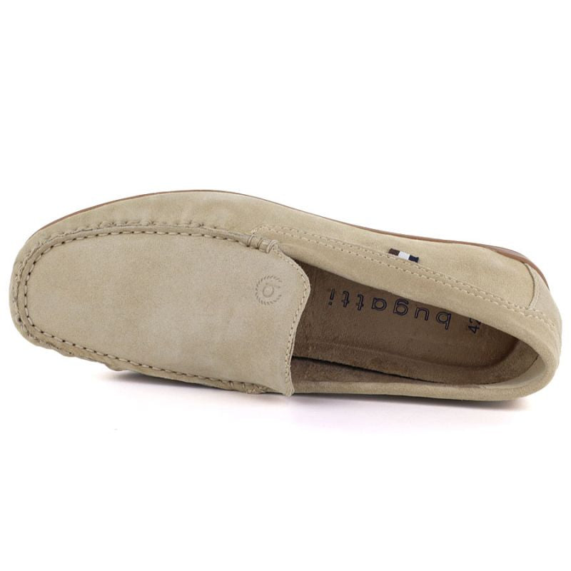 Men's beige leather loafers Bugatti TT153108 Bugatti