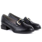 Women's black block heel shoes M. DASZYŃSKI SA267-2 M. Daszyński