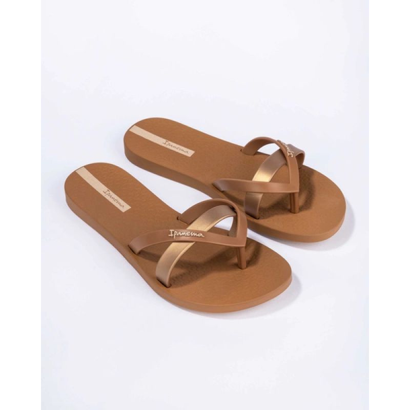 Ipanema Kirei women's flip-flops, fashionable and comfortable, brown for the beach