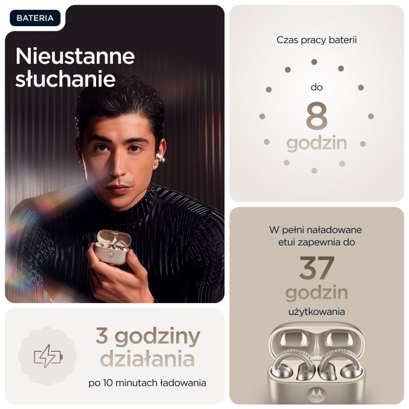 Motorola Moto Buds Loop - French Oak In preparation Your Sports Performance