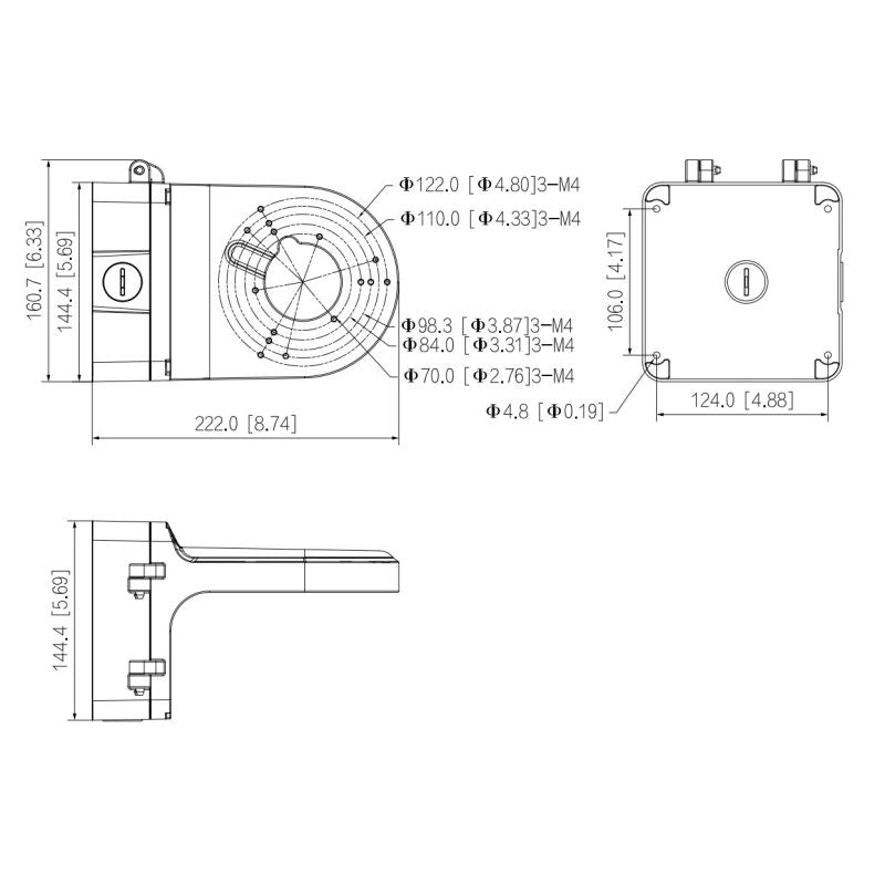 Camera holder PFB206W CCTV IP/Uchwyty, obudowy Your Sports Performance