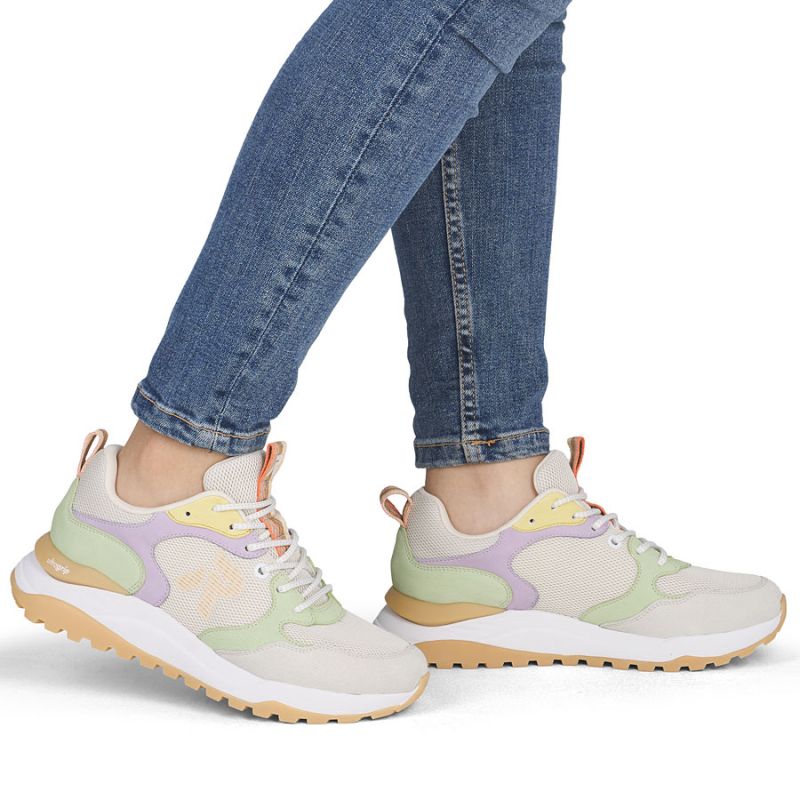 Women's beige sneakers shoes Rieker W2506-60 To be categorized Your Sports Performance