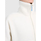 Women's loose sherpa fleece with stand-up collar 4F 4FWAW26TFLEF463-11S