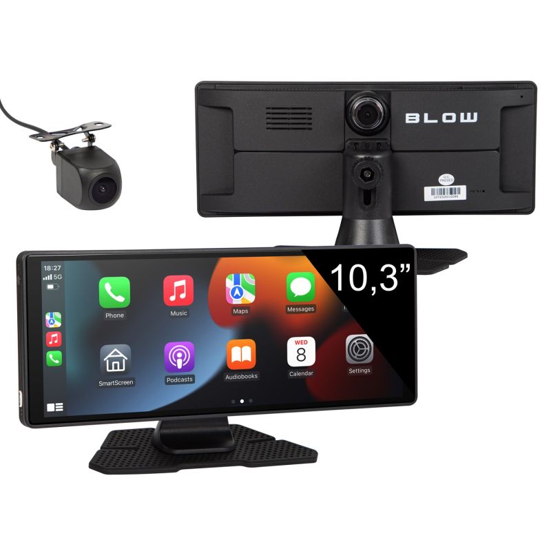CARPLAY5.0 BLOW WIRELESS MULTIMEDIA STATION WITH VIDEO RECORDER AND REVERSING CAMERA Elektronika i akcesoria/Rejestratory jazdy Your Sports Performance