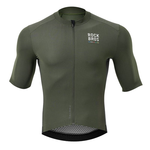Rockbros 15220004004 ROAD TO SKY men's cycling jersey short sleeve L - green Rockbros