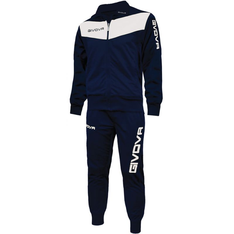 Tracksuit Givova Visa navy blue white 0403 Clothing/Football/Mężczyźni/Joma Givova