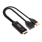 CLUB3D HDMI 2.0 TO DISPLAYPORT 1.2 4K60HZ HDR M/F ACTIVE ADAPTER Black Kable i adaptery/Adaptery, przejściówki Your Sports Performance