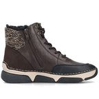 Waterproof Women’s Brown Platform Ankle Boots Rieker 45956-25