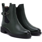 Women's ankle boots, insulated, green, M.Daszyński SA252-7