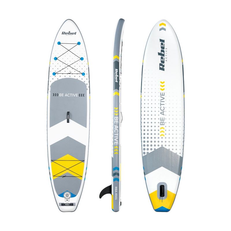 REBEL ACTIVE inflatable SUP board 350x81x15cm white Nad wodę/Deski Your Sports Performance