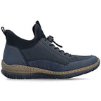 Rieker N32G3-14 comfortable navy blue waterproof women's shoes