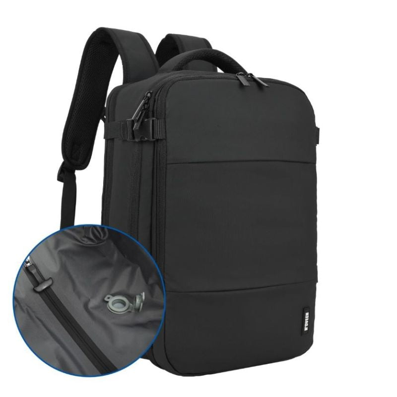 NOVEEN CTB500 Black 40x20x25 Cabin Travel Backpack with Pump Bagaż/Plecaki Your Sports Performance