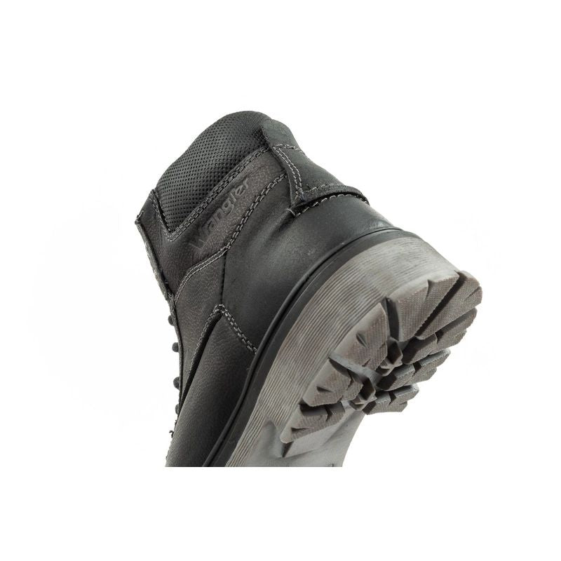 Wrangler Allan Mid men's boots, Chelsea boots, elegant leather, black Wrangler